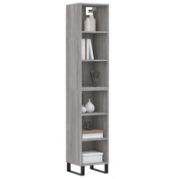 Credenza Grigio Sonoma 34,5x32,5x180 cm in Legno Multistrato 3189859