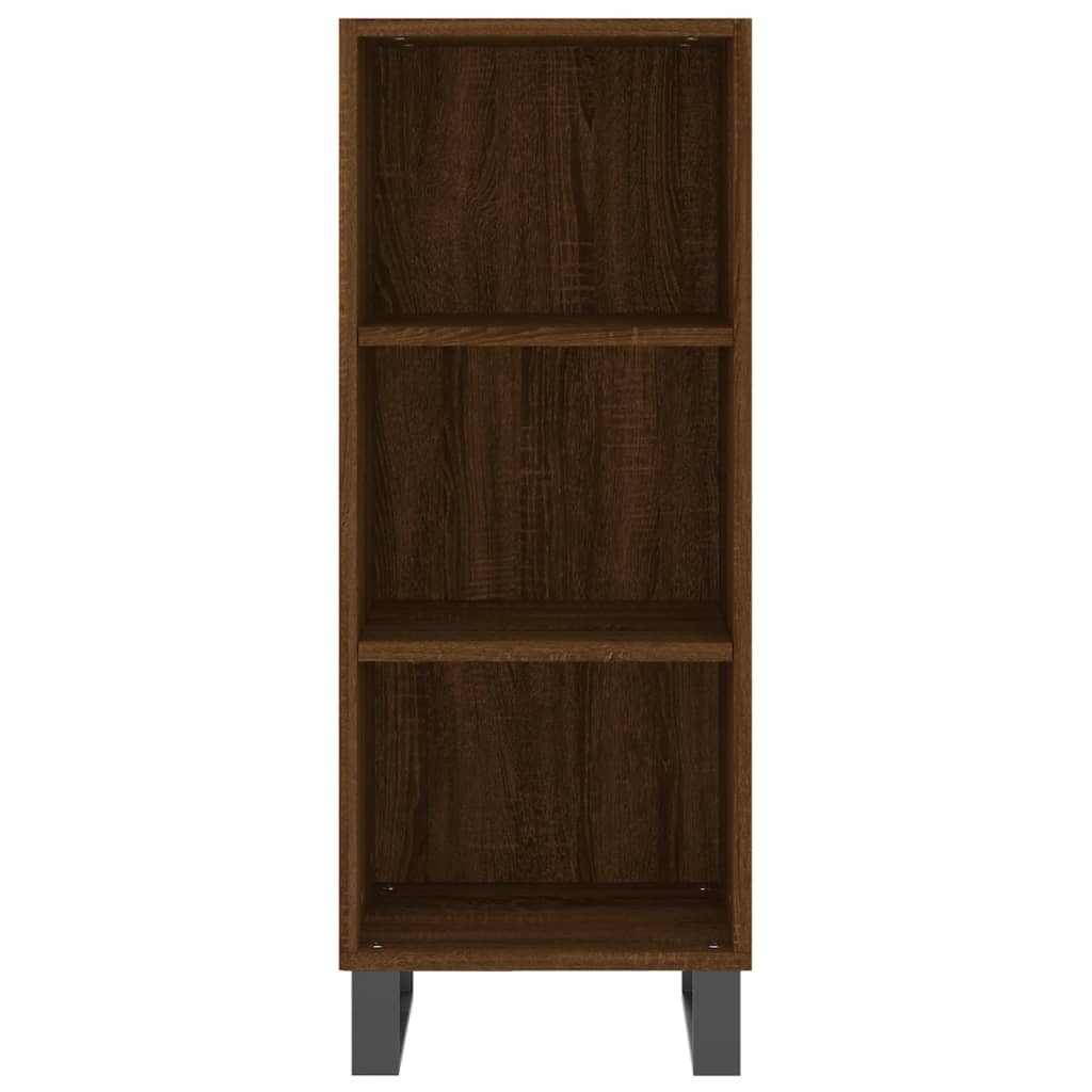 Credenza Rovere Marrone 34,5x32,5x180 cm in Legno Multistrato 3189860