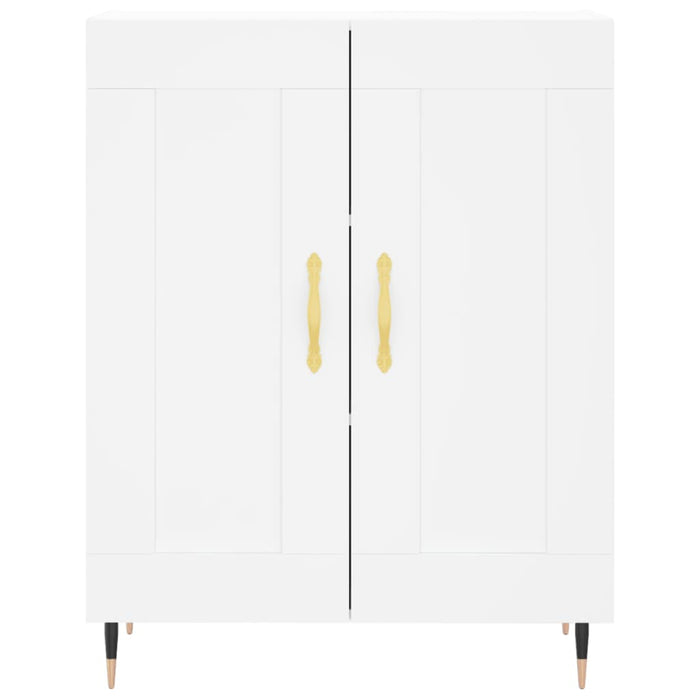Credenza Bianca 69,5x34x180 cm in Legno Multistrato 3189933