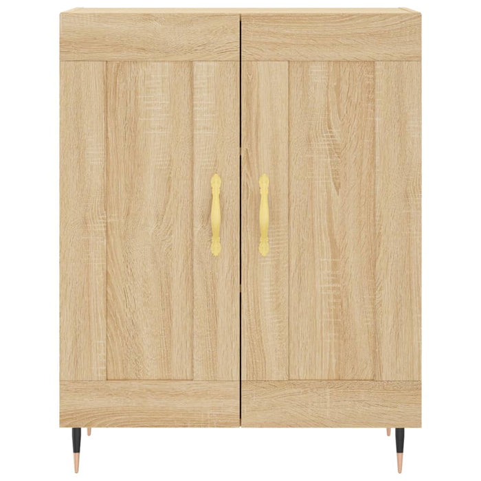 Credenza-Buffet-Armadio da cucina Rovere Sonoma 69,5x34x180 cm in Legno Multistrato 584658