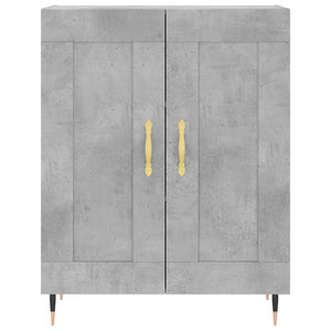 Credenza cassettiera mobile contenitore organizer cucina soggiorno salotto alto 695 x 34 x 180 cm legno ingegnerizzato grigio 02_0034504