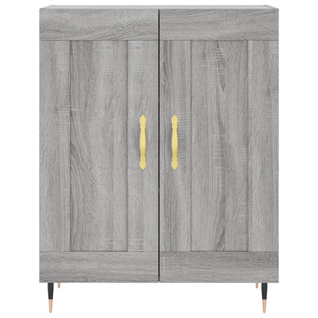 vidaXL Credenza Grigio Sonoma 69,5x34x180 cm in Legno Multistrato
