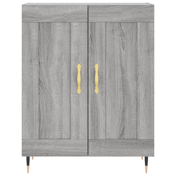 vidaXL Credenza Grigio Sonoma 69,5x34x180 cm in Legno Multistrato