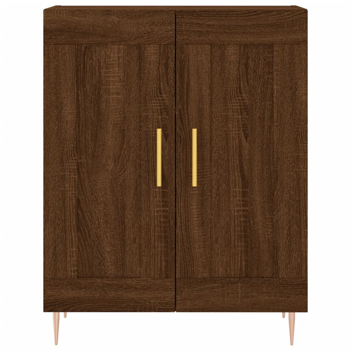 Credenza Rovere Marrone 69,5x34x180 cm in Legno Multistrato 3189948