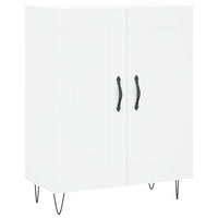 Credenza-Buffet-Armadio da cucina Bianca 69,5x34x180 cm in Legno Multistrato 969534