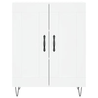 Credenza-Buffet-Armadio da cucina Bianca 69,5x34x180 cm in Legno Multistrato 969534