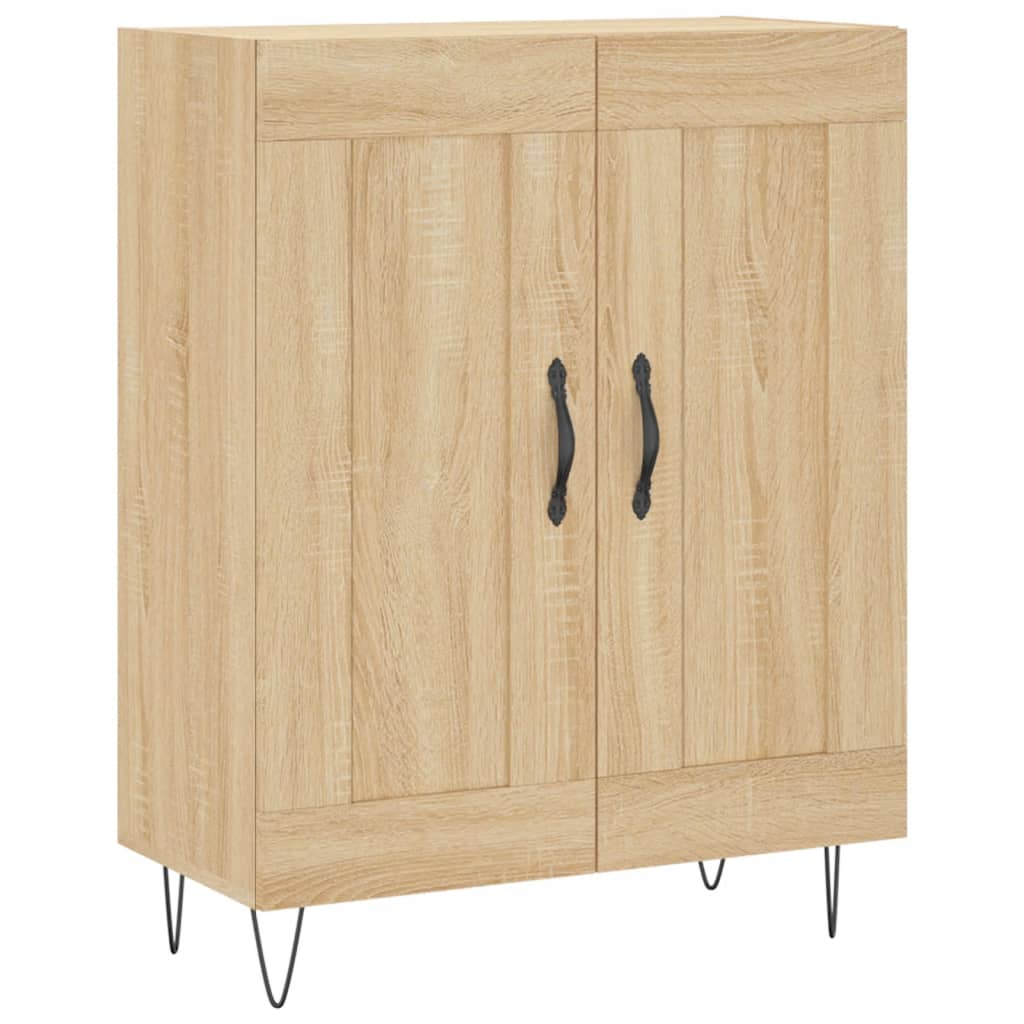 Credenza-Buffet-Armadio da cucina Rovere Sonoma 69,5x34x180 cm in Legno Multistrato 556360