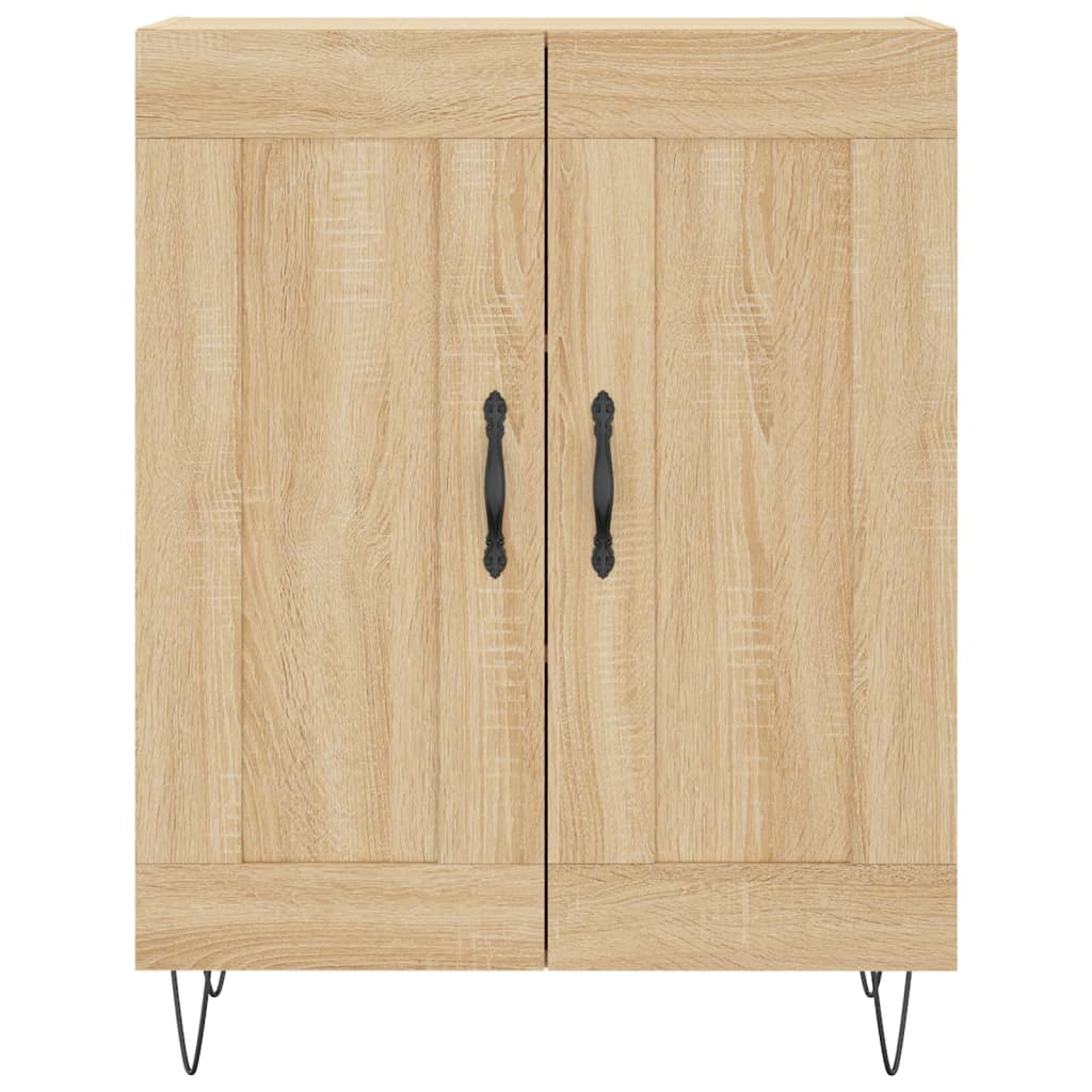 Credenza-Buffet-Armadio da cucina Rovere Sonoma 69,5x34x180 cm in Legno Multistrato 556360