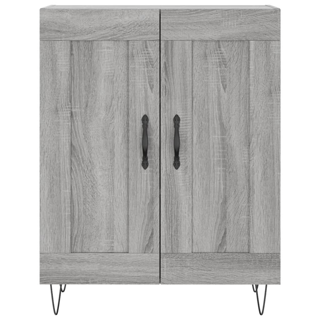 vidaXL Credenza Grigio Sonoma 69,5x34x180 cm in Legno Multistrato