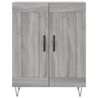 vidaXL Credenza Grigio Sonoma 69,5x34x180 cm in Legno Multistrato