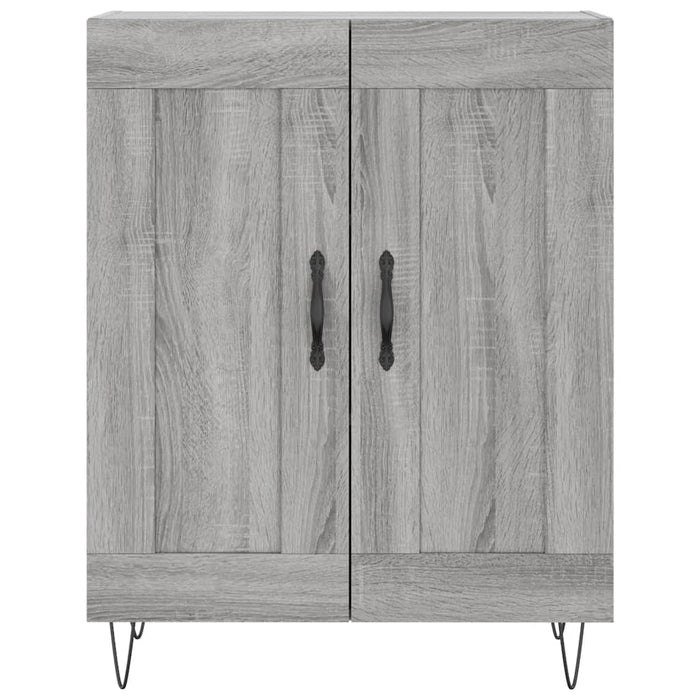 vidaXL Credenza Grigio Sonoma 69,5x34x180 cm in Legno Multistrato