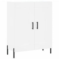 Credenza-Buffet-Armadio da cucina Bianca 69,5x34x180 cm in Legno Multistrato 668160