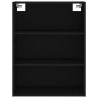 Credenza Nera 69,5x34x180 cm in Legno Multistrato 3189966