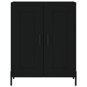 Credenza Nera 69,5x34x180 cm in Legno Multistrato 3189966