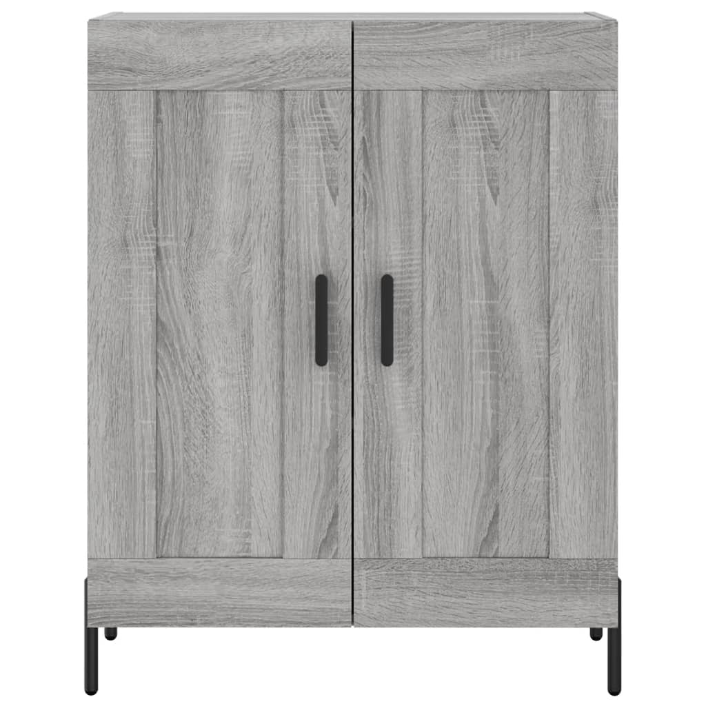 vidaXL Credenza Grigio Sonoma 69,5x34x180 cm in Legno Multistrato