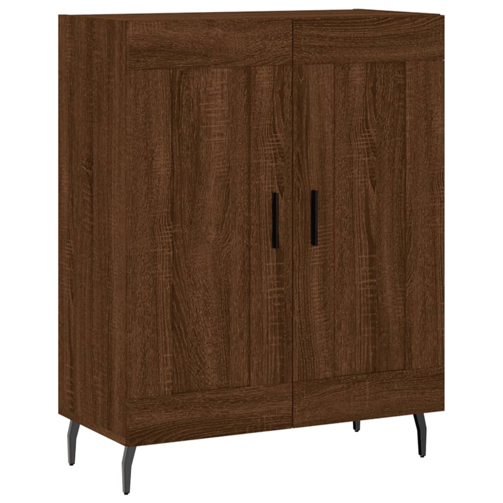 Credenza Rovere Marrone 69,5x34x180 cm in Legno Multistrato 3189980