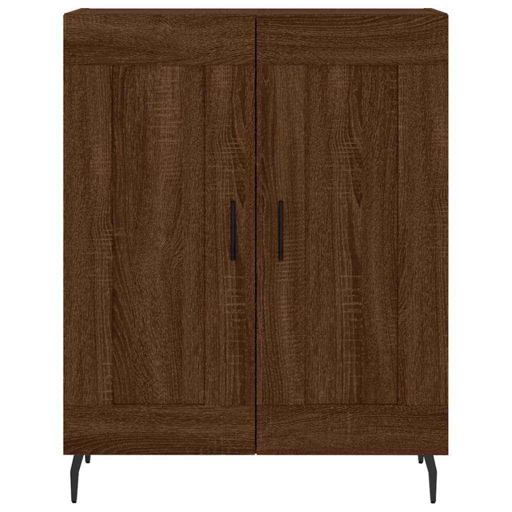 Credenza Rovere Marrone 69,5x34x180 cm in Legno Multistrato 3189980
