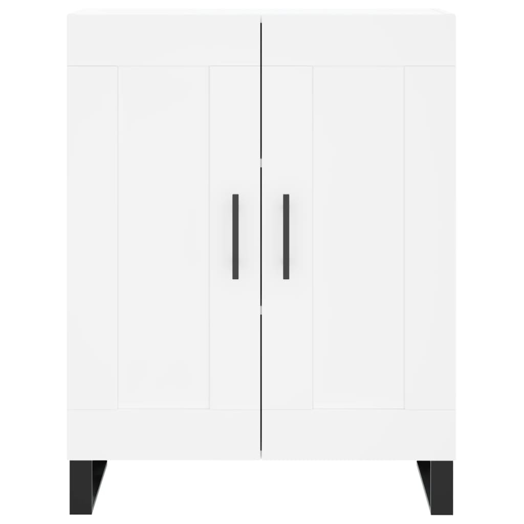 vidaXL Credenza Bianca 69,5x34x180 cm in Legno Multistrato