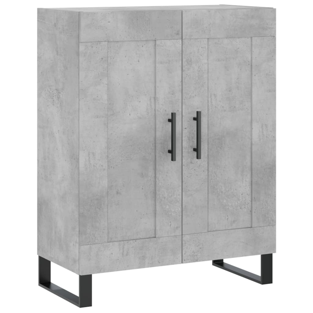 Credenza cassettiera mobile contenitore organizer cucina soggiorno salotto alto 695 x 34 x 180 cm legno ingegnerizzato grigio 02_0034660