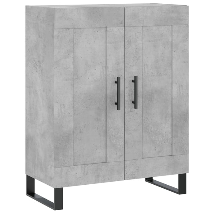 Credenza cassettiera mobile contenitore organizer cucina soggiorno salotto alto 695 x 34 x 180 cm legno ingegnerizzato grigio 02_0034660