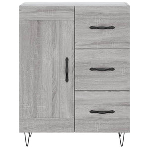 Credenza Grigio Sonoma 69,5x34x180 cm in Legno Multistrato 3190019