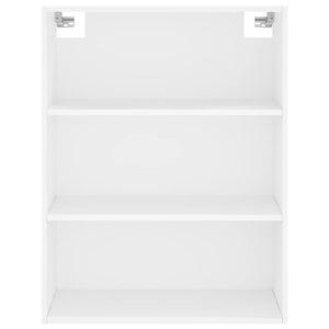 Credenza-Buffet-Armadio da cucina Bianca 69,5x34x180 cm in Legno Multistrato 350524