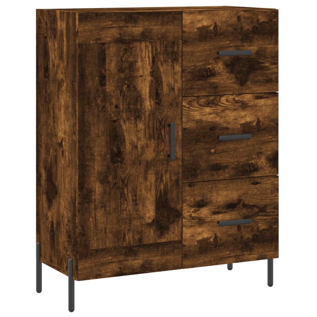 Credenza Rovere Fumo  69,5x34x180 cm in Legno Multistrato 3190034