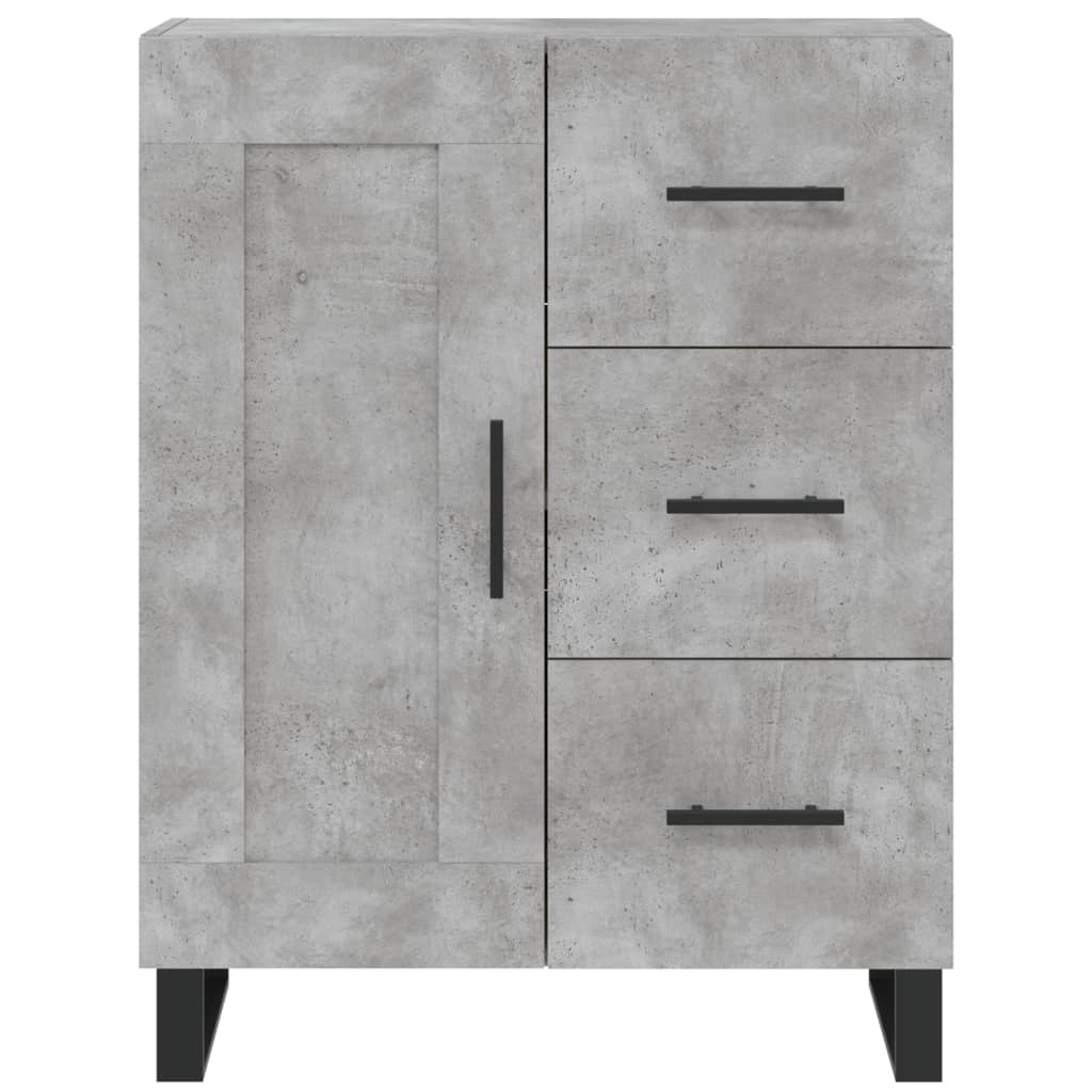 Credenza cassettiera mobile contenitore organizer cucina soggiorno salotto alto 695 x 34 x 180 cm legno ingegnerizzato grigio 02_0034613