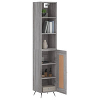 Credenza Grigio Sonoma 34,5x34x180 cm in Legno Multistrato 3190059