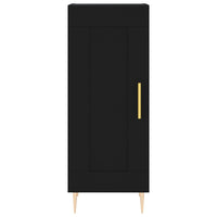 Credenza Nera 34,5x34x180 cm in Legno Multistrato 3190070
