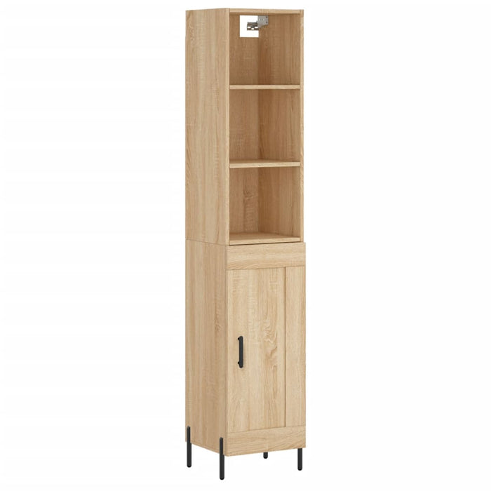 Credenza Rovere Sonoma 34,5x34x180 cm in Legno Multistrato 3190096