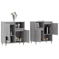 Credenze 2 pz Grigio Sonoma in Legno Multistrato 3190123