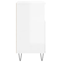 Credenze 2 pz Bianco Lucido in Legno Multistrato 3190127