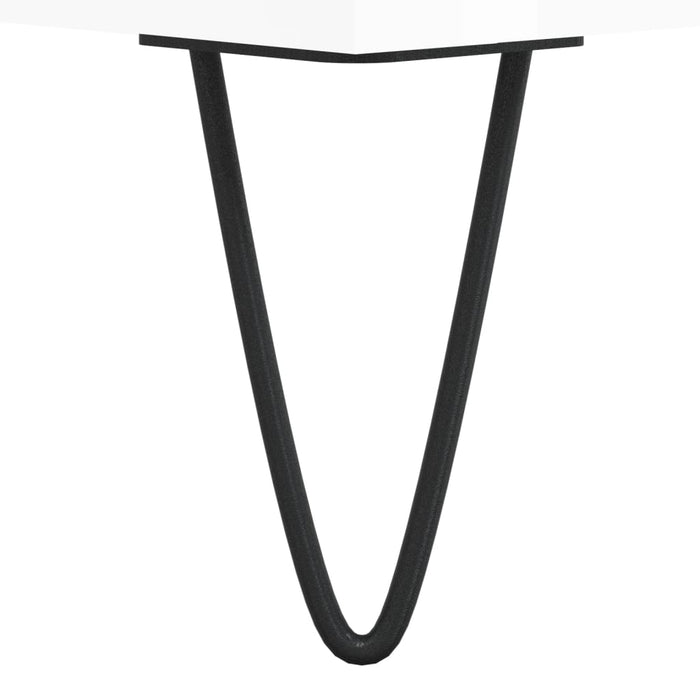 Credenze 2 pz Bianco Lucido in Legno Multistrato 3190127