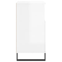 Credenze 2 pz Bianco Lucido in Legno Multistrato 3190135
