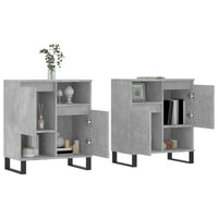 Credenze 2 pz Grigio Cemento in Legno Multistrato 3190137