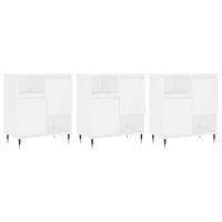 Credenze 3 pz Bianco in Legno Multistrato 3190141