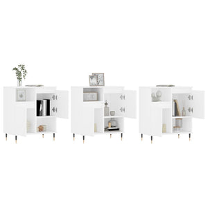 Credenze 3 pz Bianco in Legno Multistrato 3190141