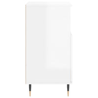 Credenze 3 pz Bianco Lucido in Legno Multistrato 3190143
