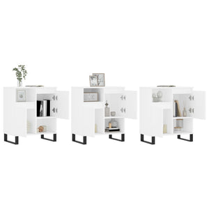 Credenze 3 pz Bianco in Legno Multistratocod mxl 125732