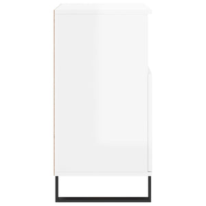 Credenze 3 pz Bianco Lucido in Legno Multistrato 3190159