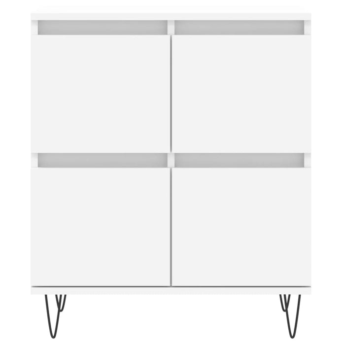 Credenze 2 pz Bianche in Legno Multistrato 3190173