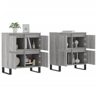 Credenze 2 pz Grigio Sonoma in Legno Multistratocod mxl 77500