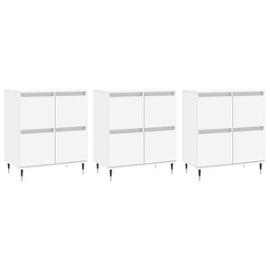 Credenze 3 pz Bianco in Legno Multistrato 3190189