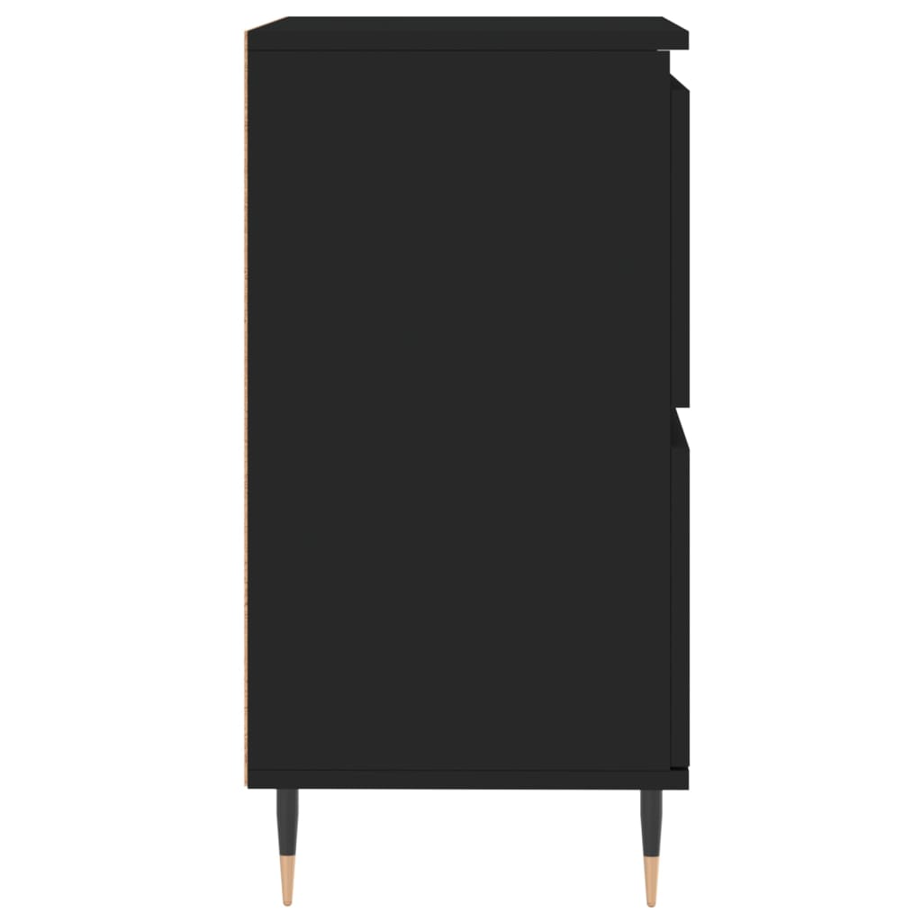 Credenze 3 pz Nere in Legno Multistrato 3190190