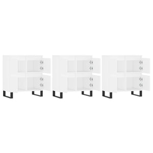 Credenze 3 pz Bianco in Legno Multistrato 3190205