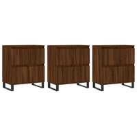 Credenze 3 pz Rovere Marrone in Legno Multistrato 3190212