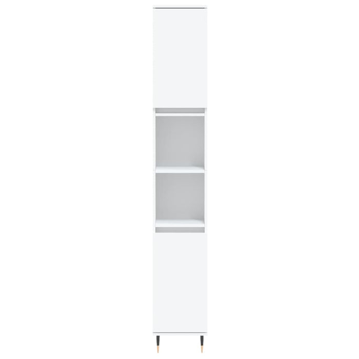 Set Mobili da Bagno 3 pz Bianco in Legno Multistrato 3190267