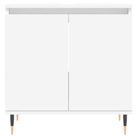 Set Mobili da Bagno 3 pz Bianco in Legno Multistrato 3190267