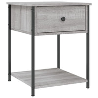 Comodino Grigio Sonoma 44x45x58 cm in Legno Multistratocod mxl 129919